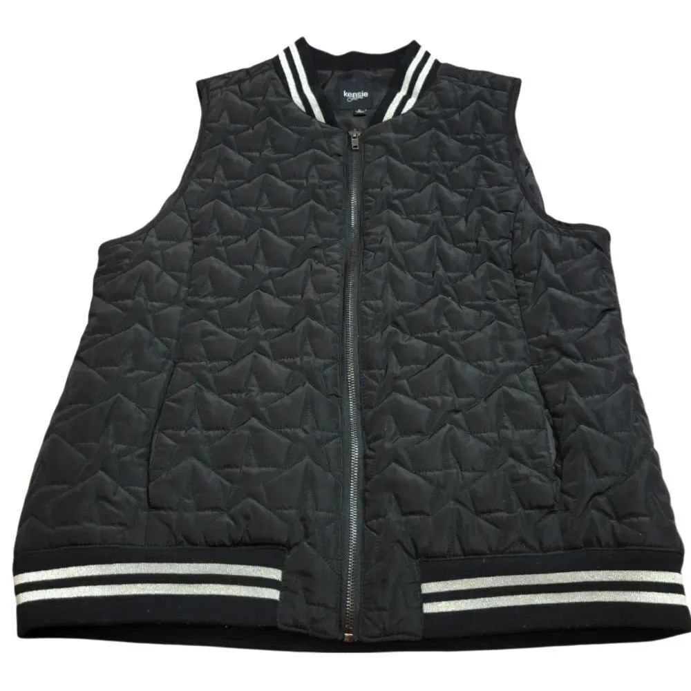 Kensie Jeans quilted vest L